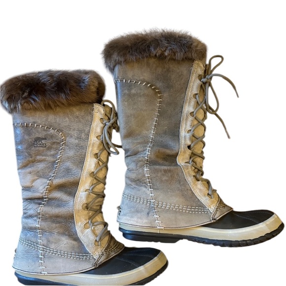 Womens Sorel Cate The Great Waterproof Leather Lace Up Winter Snow Boots… - Picture 5 of 8